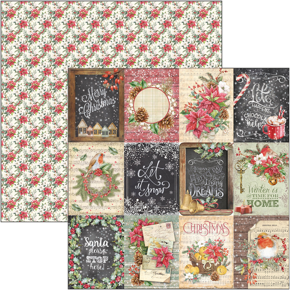 Christmas Vibes Pad 8x8 12/Pkg