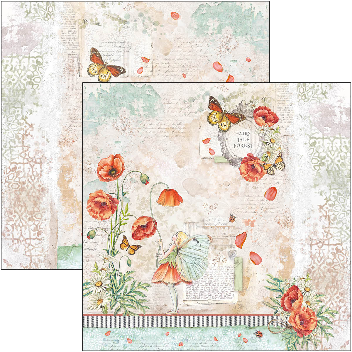 Ciao Bella Enchanted Land Paper Pad 8"x8" 12/Pkg