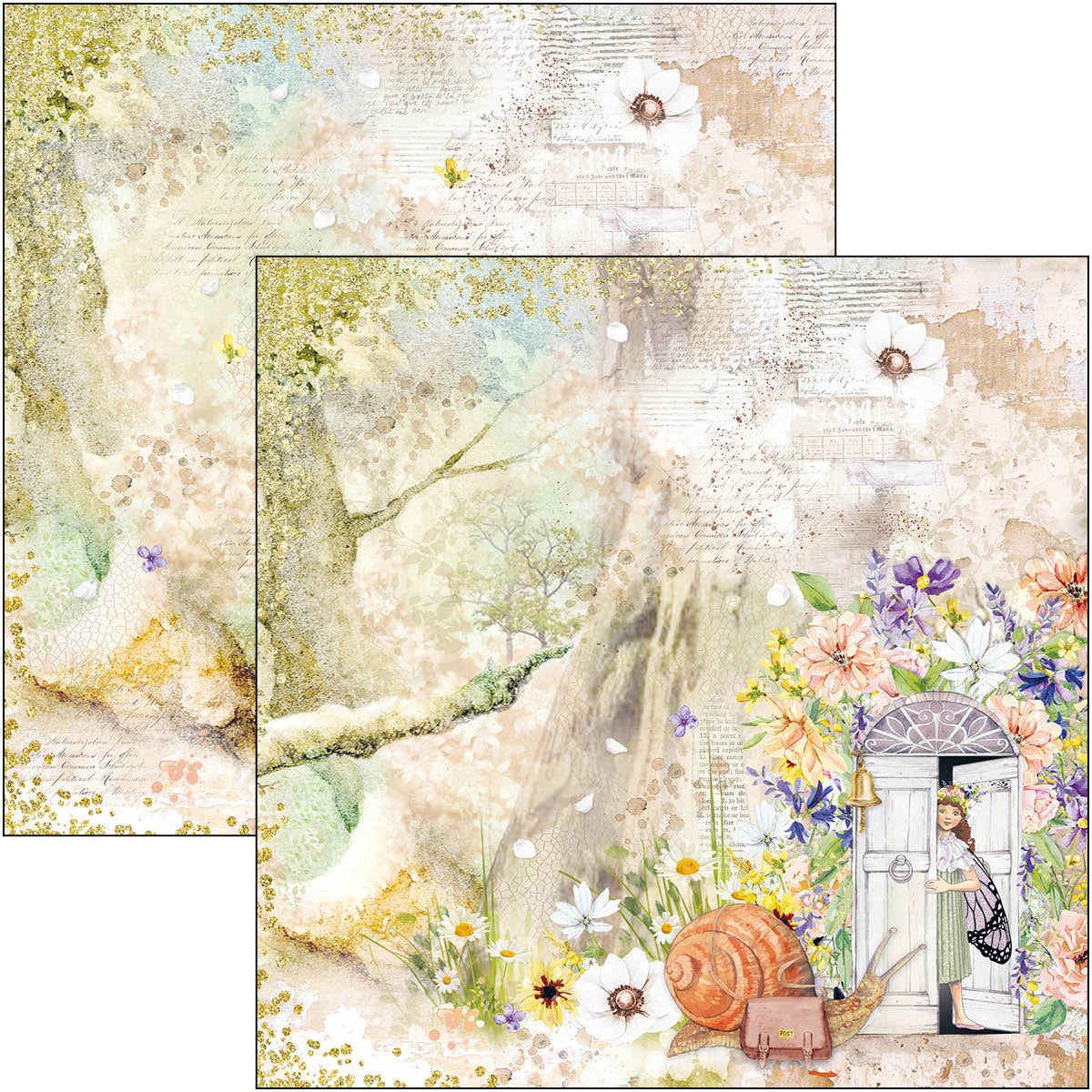 Ciao Bella Enchanted Land Paper Pad 8"x8" 12/Pkg