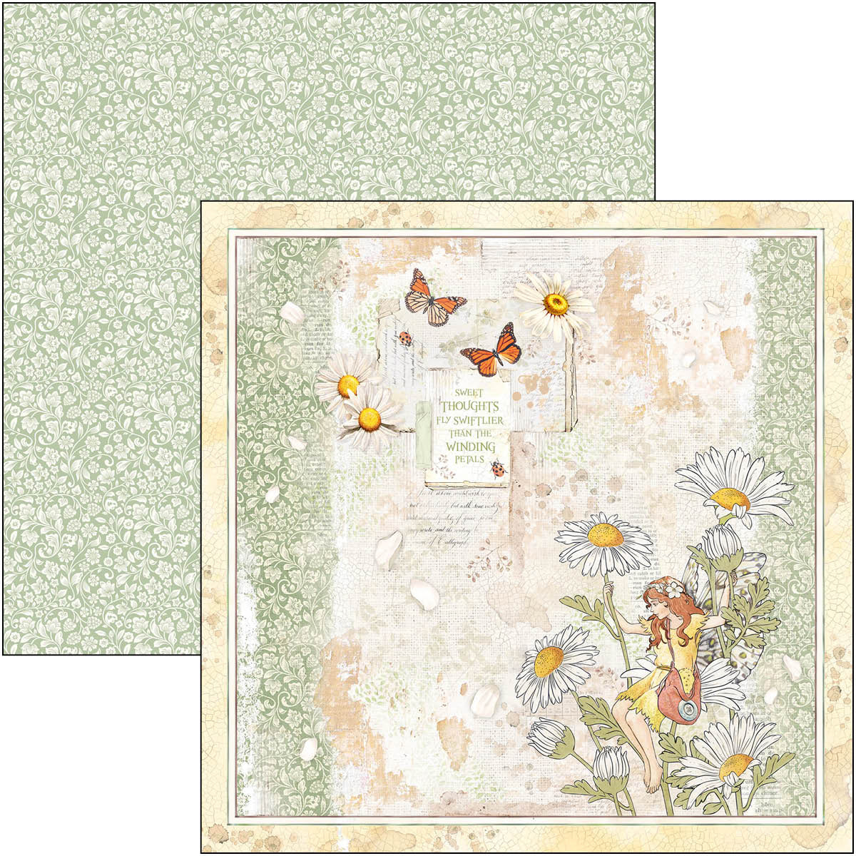 Ciao Bella Enchanted Land Paper Pad 8"x8" 12/Pkg