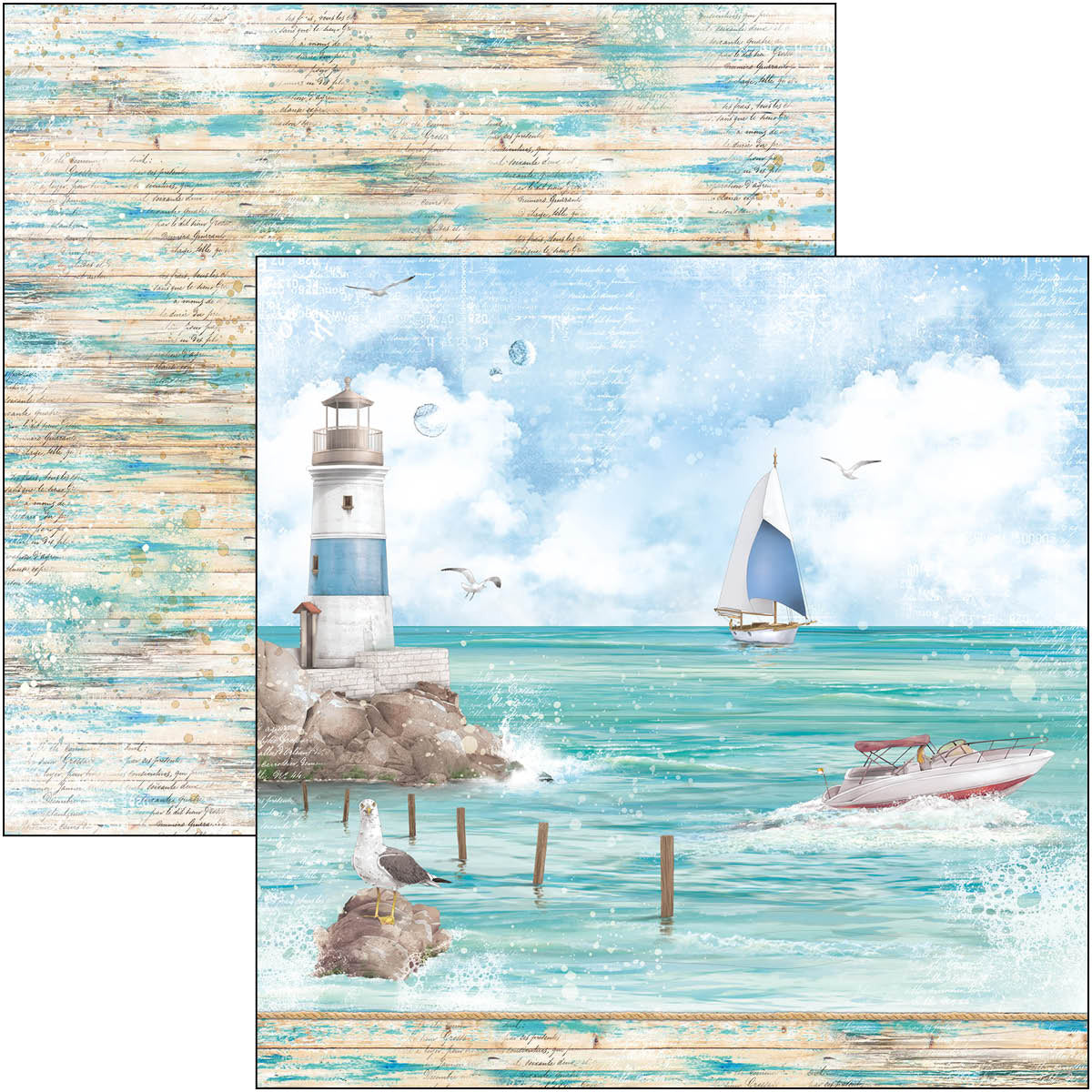 Ciao Bella Summer Breeze Paper Pad 8"x8" 12/Pkg