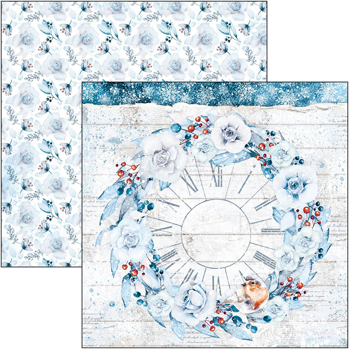 Ciao Bella Winter Journey Paper Pad 8"x8" 12/Pkg