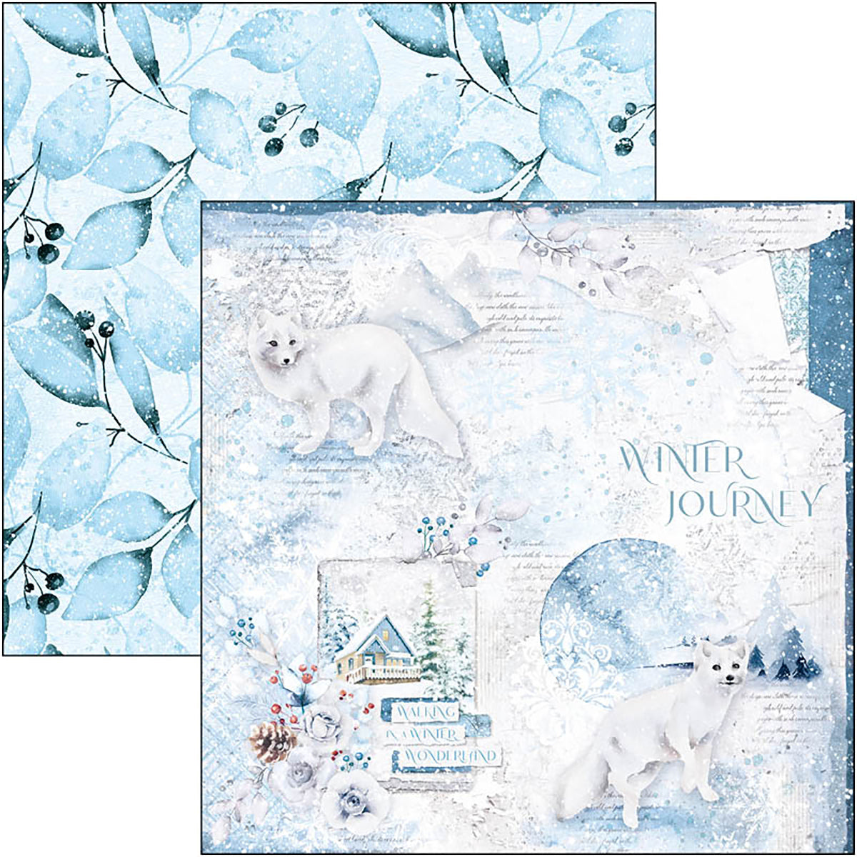 Ciao Bella Winter Journey Paper Pad 8"x8" 12/Pkg