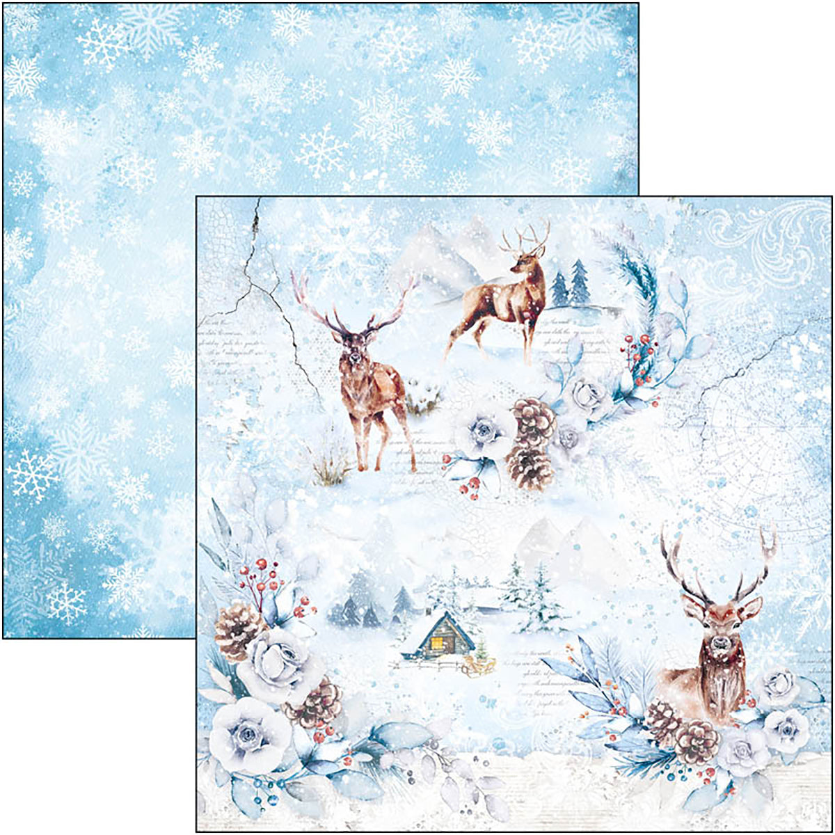 Ciao Bella Winter Journey Paper Pad 8"x8" 12/Pkg