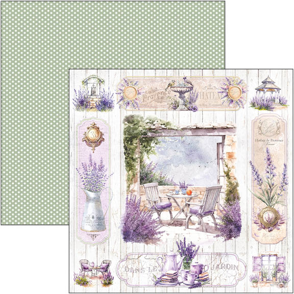 Morning In Provence Paper Pad 8"x8" 12/Pkg