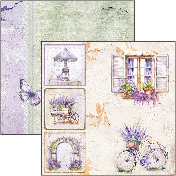 Morning In Provence Paper Pad 8"x8" 12/Pkg