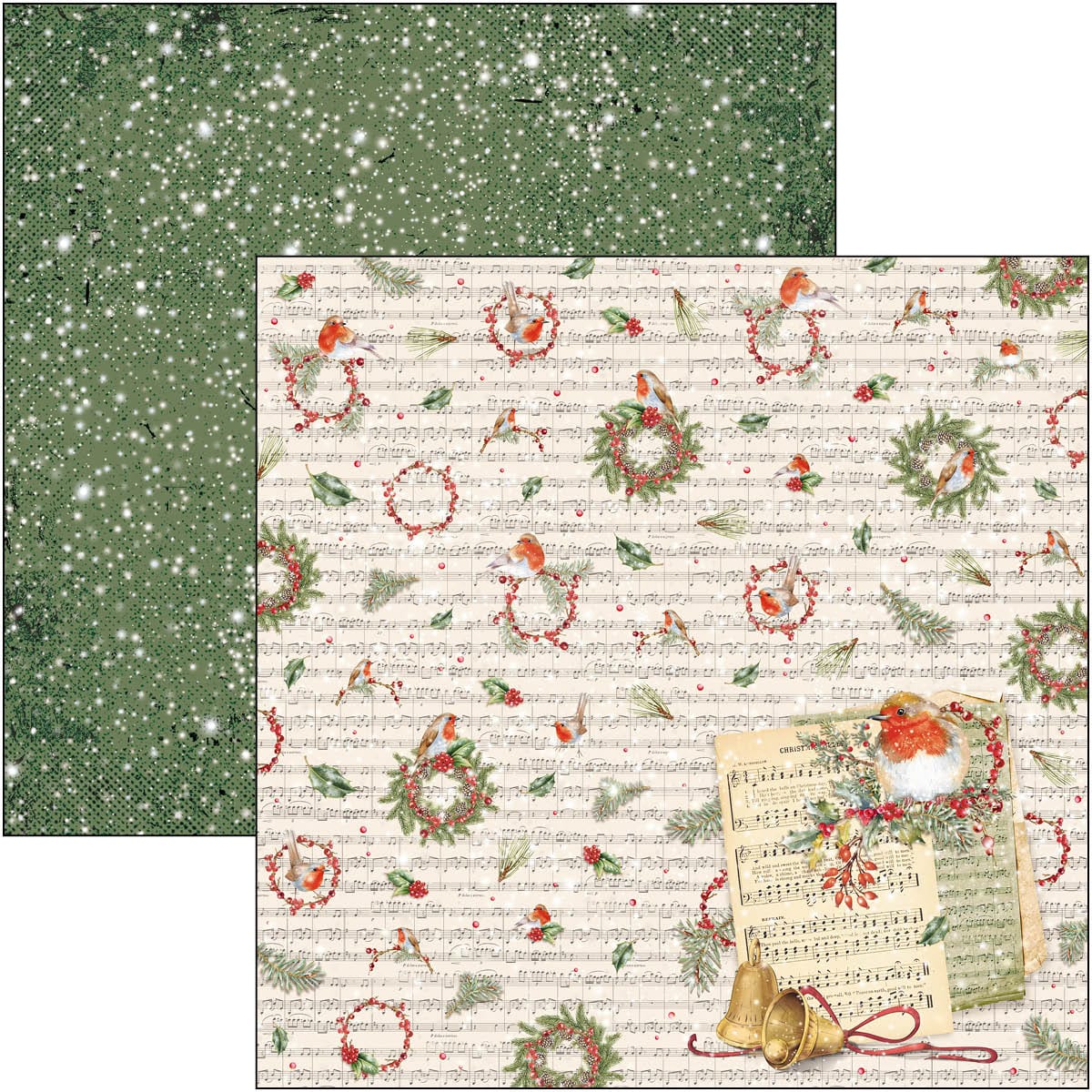 Christmas Vibes Pad 12x12 12/Pkg