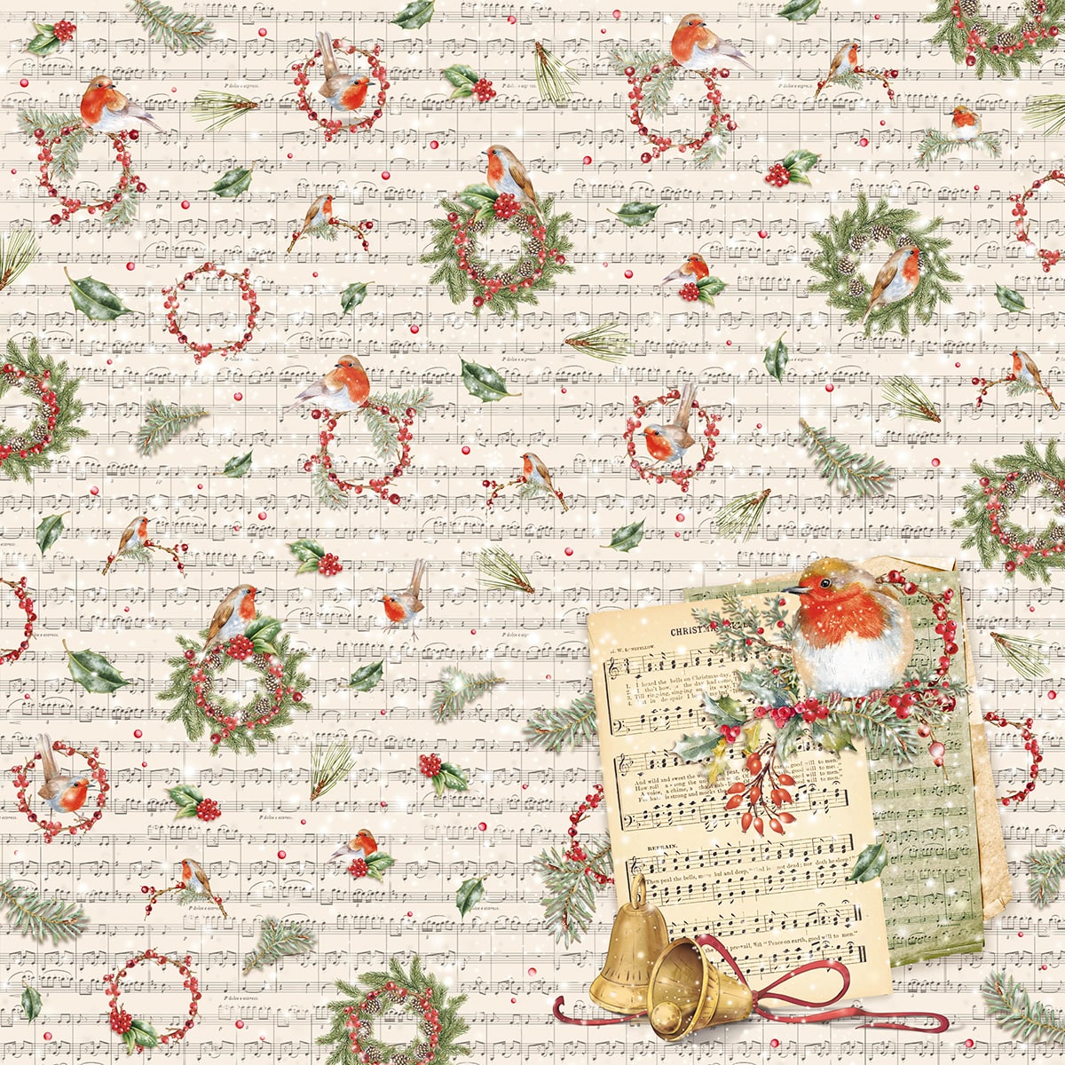 Christmas Vibes Pad 12x12 12/Pkg