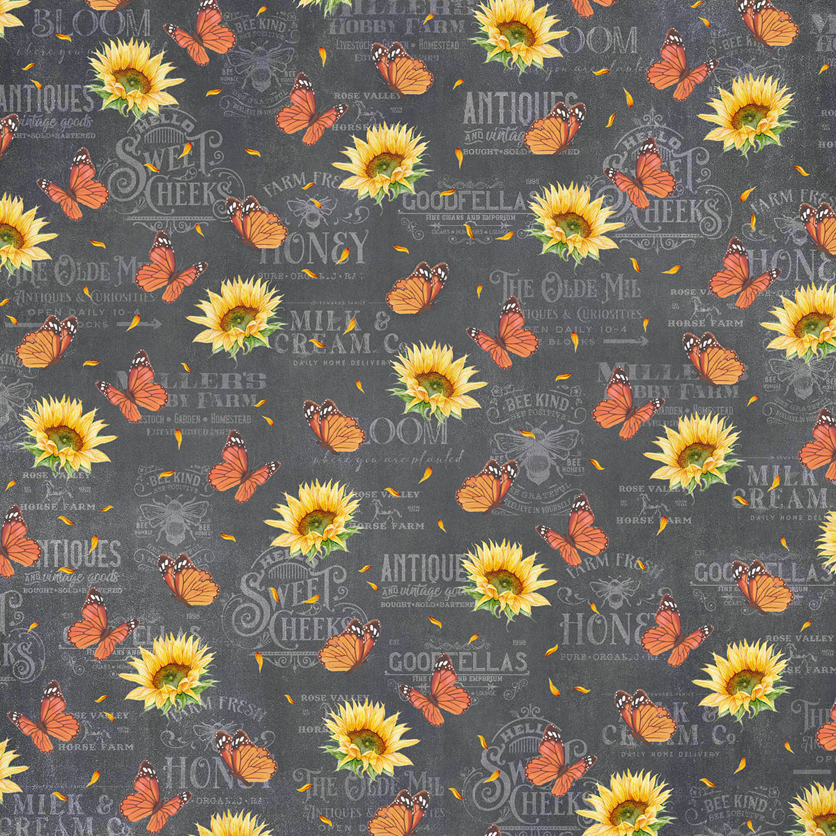 Ciao Bella Farmhouse Garden Paper Pad 12"x12" 12/Pkg