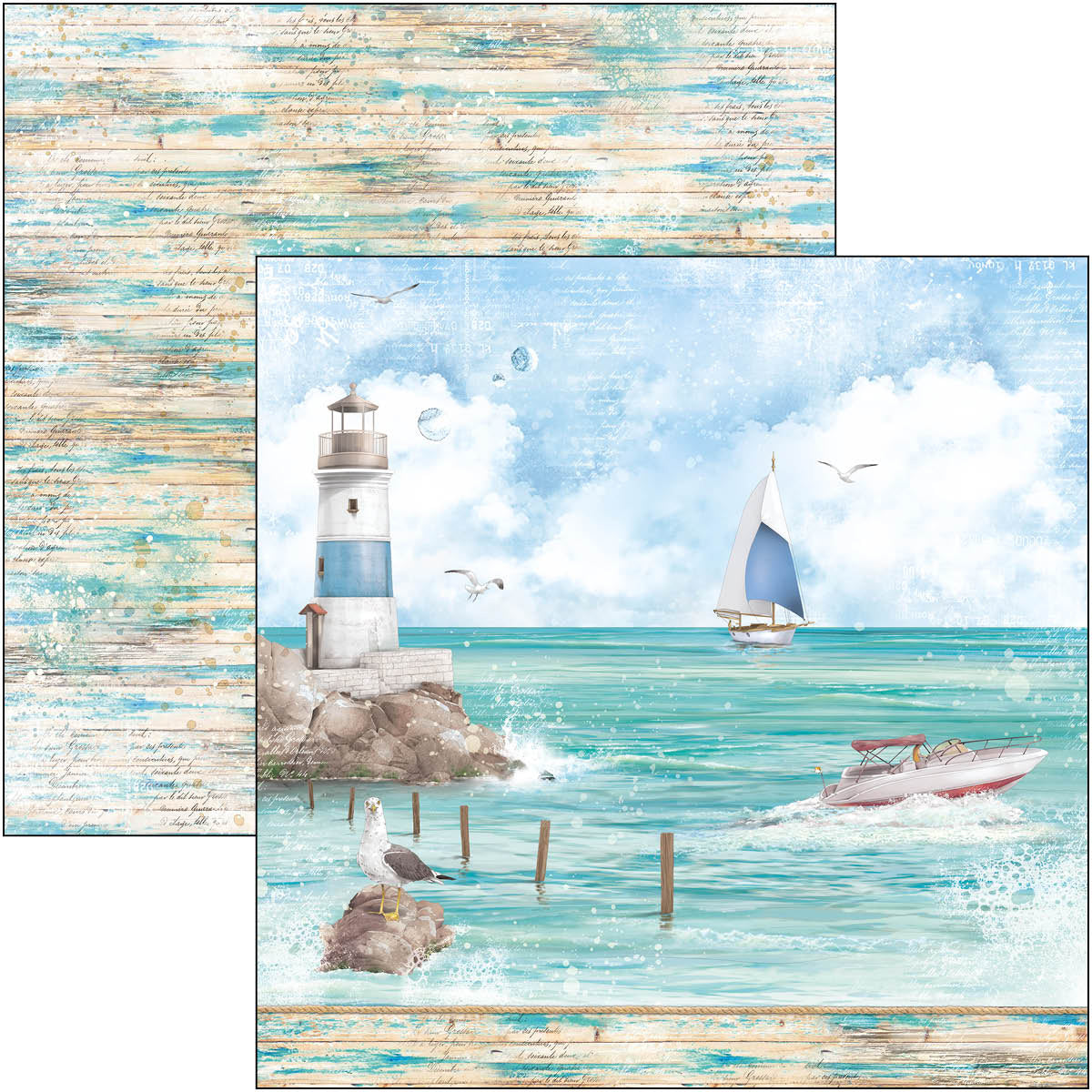 Ciao Bella Summer Breeze Paper Pad 12"x12" 12/Pkg