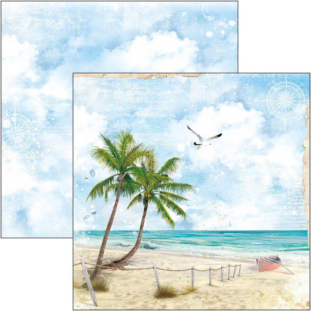 Ciao Bella Summer Breeze Paper Pad 12"x12" 12/Pkg