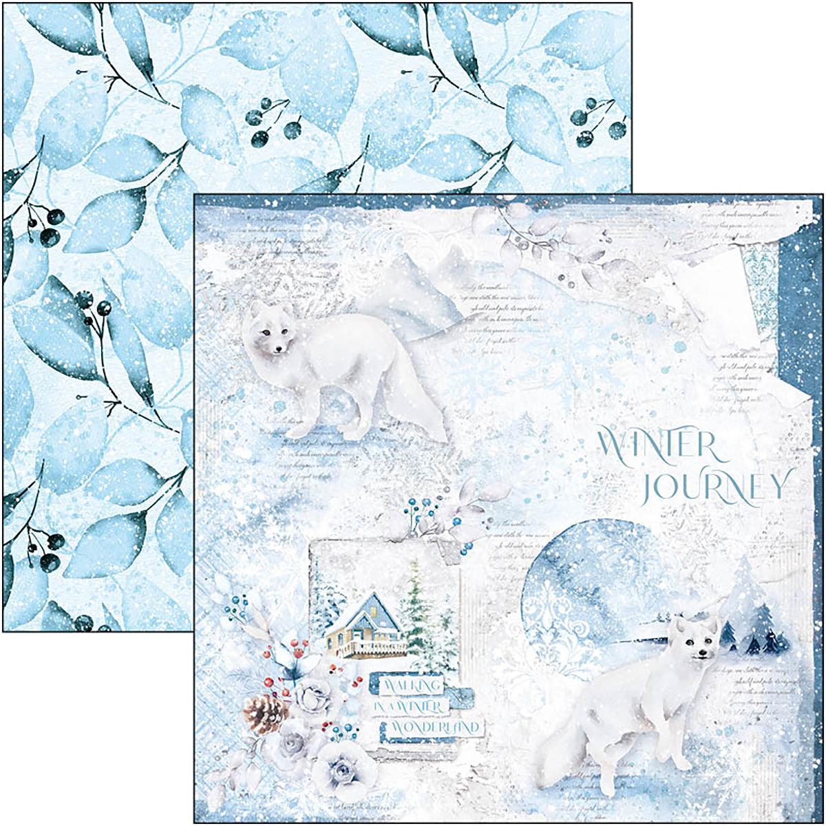 Ciao Bella Winter Journey Paper Pad 12"x12" 12/Pkg