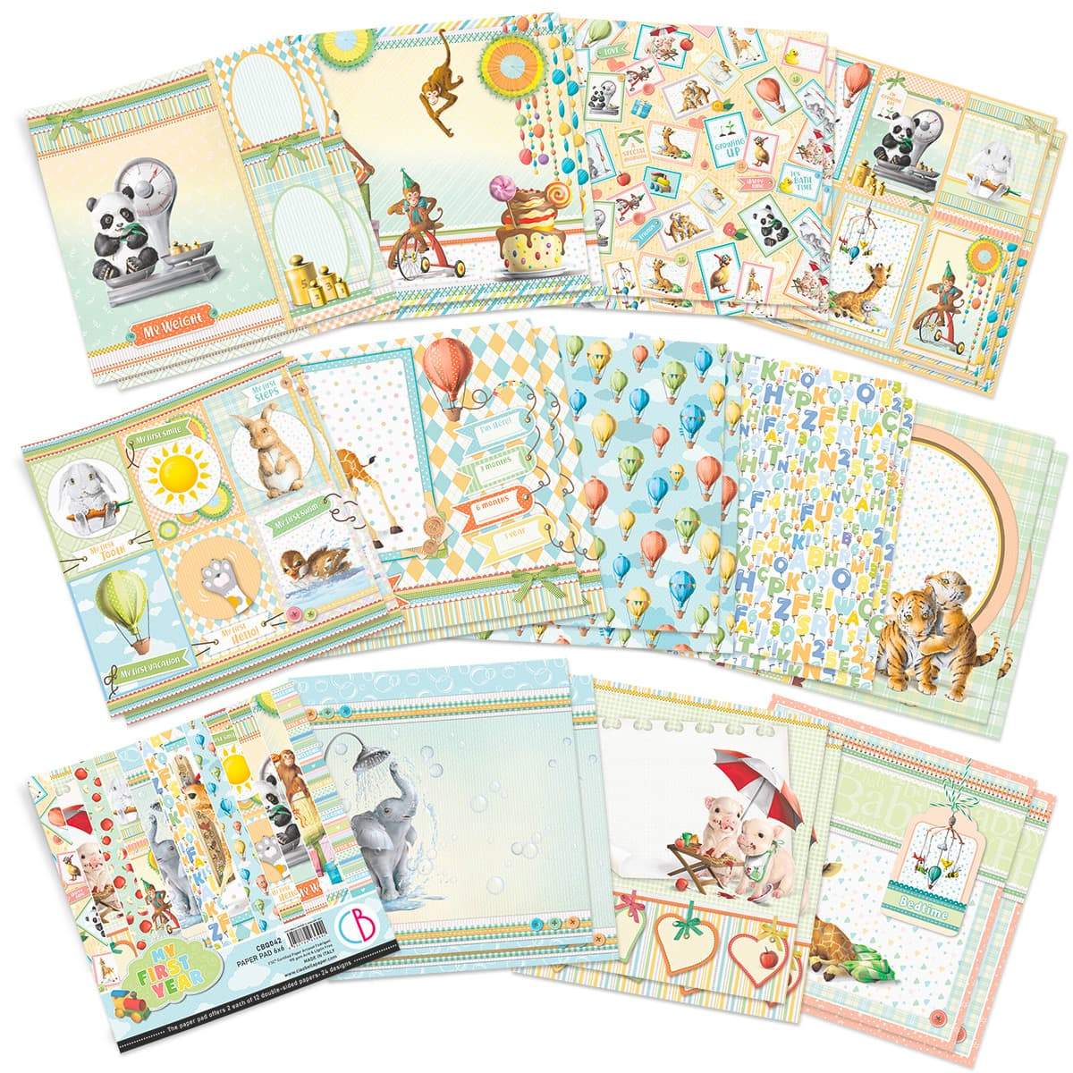 Ciao Bella My First Year Paper Pad 6"x6" 24/Pkg