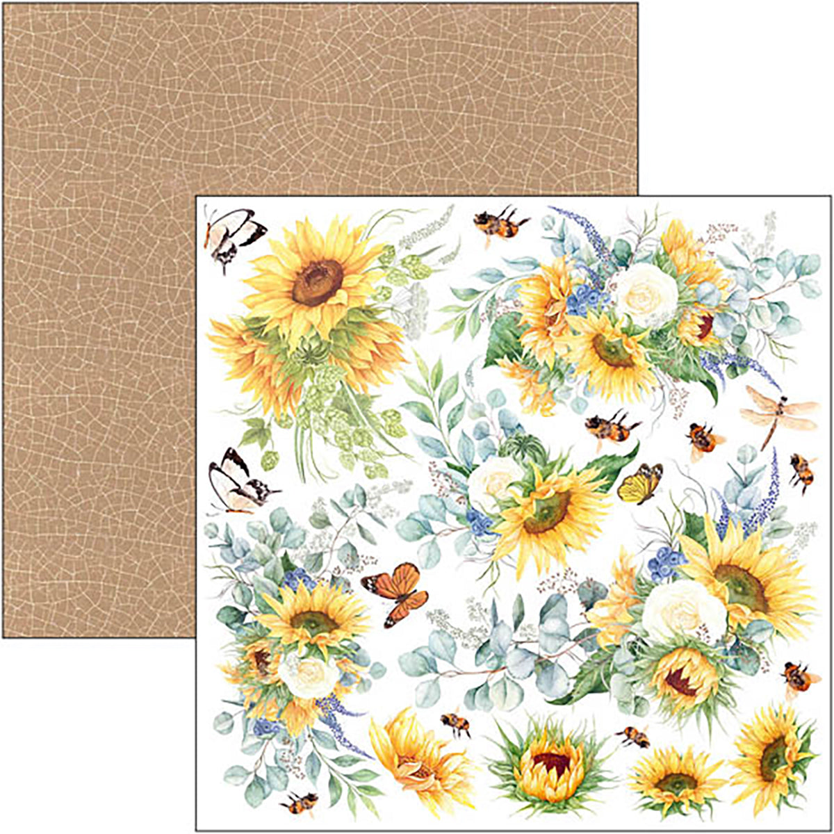 Ciao Bella Farmhouse Garden Fussy Cut Pad 6"x6" 24/Pkg