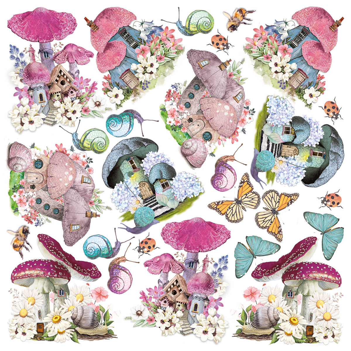 Ciao Bella Enchanted Land Fussy Cut Pad 6"x6" 24/Pkg