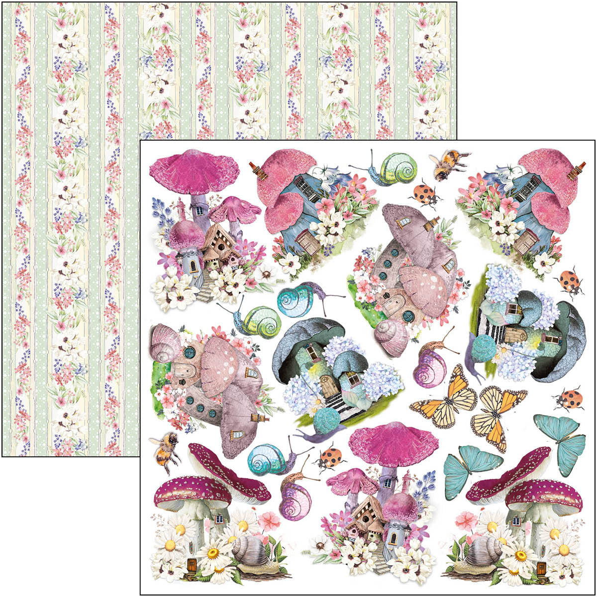 Ciao Bella Enchanted Land Fussy Cut Pad 6"x6" 24/Pkg