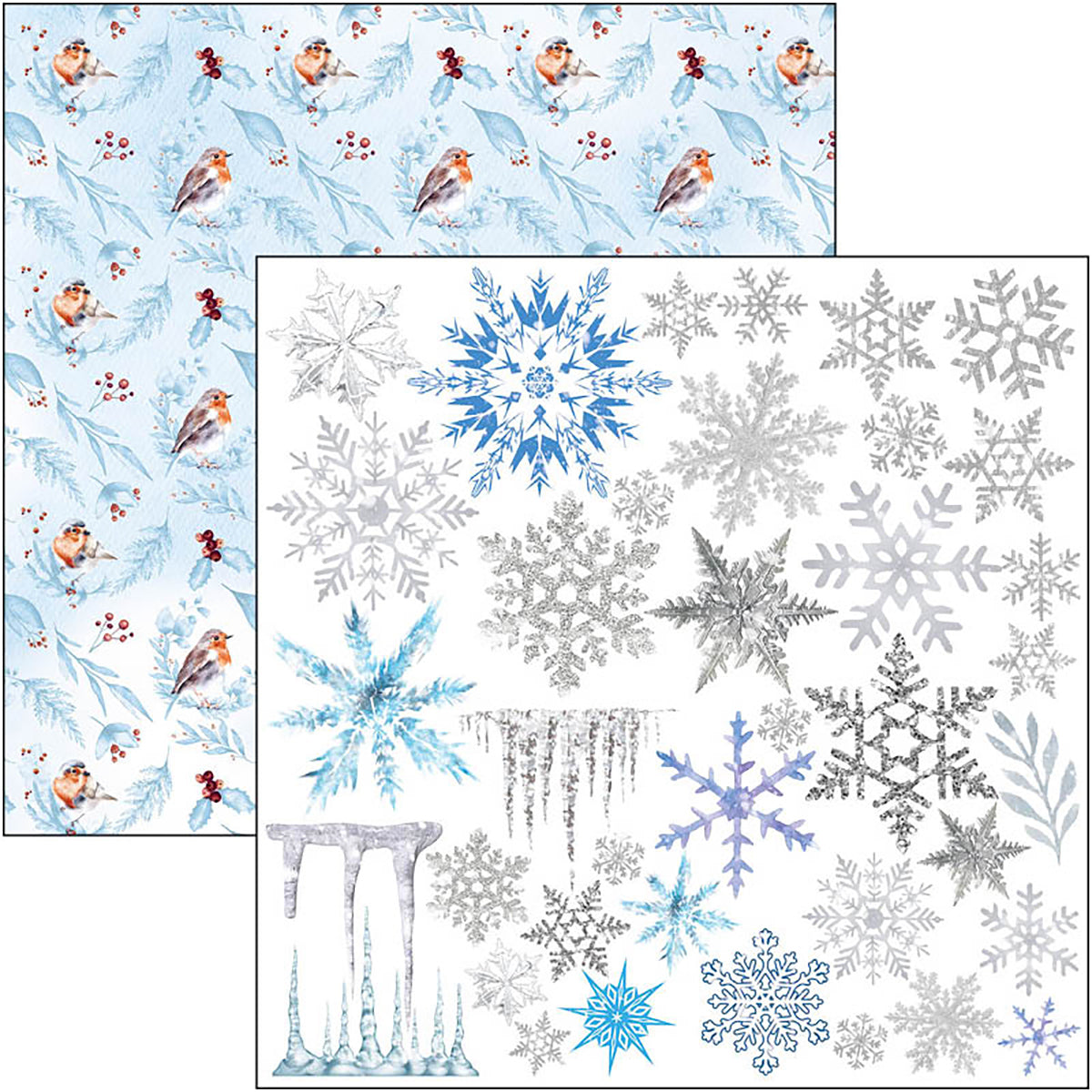 Ciao Bella Winter Journey Fussy Cut Pad 6"x6" 24/Pkg