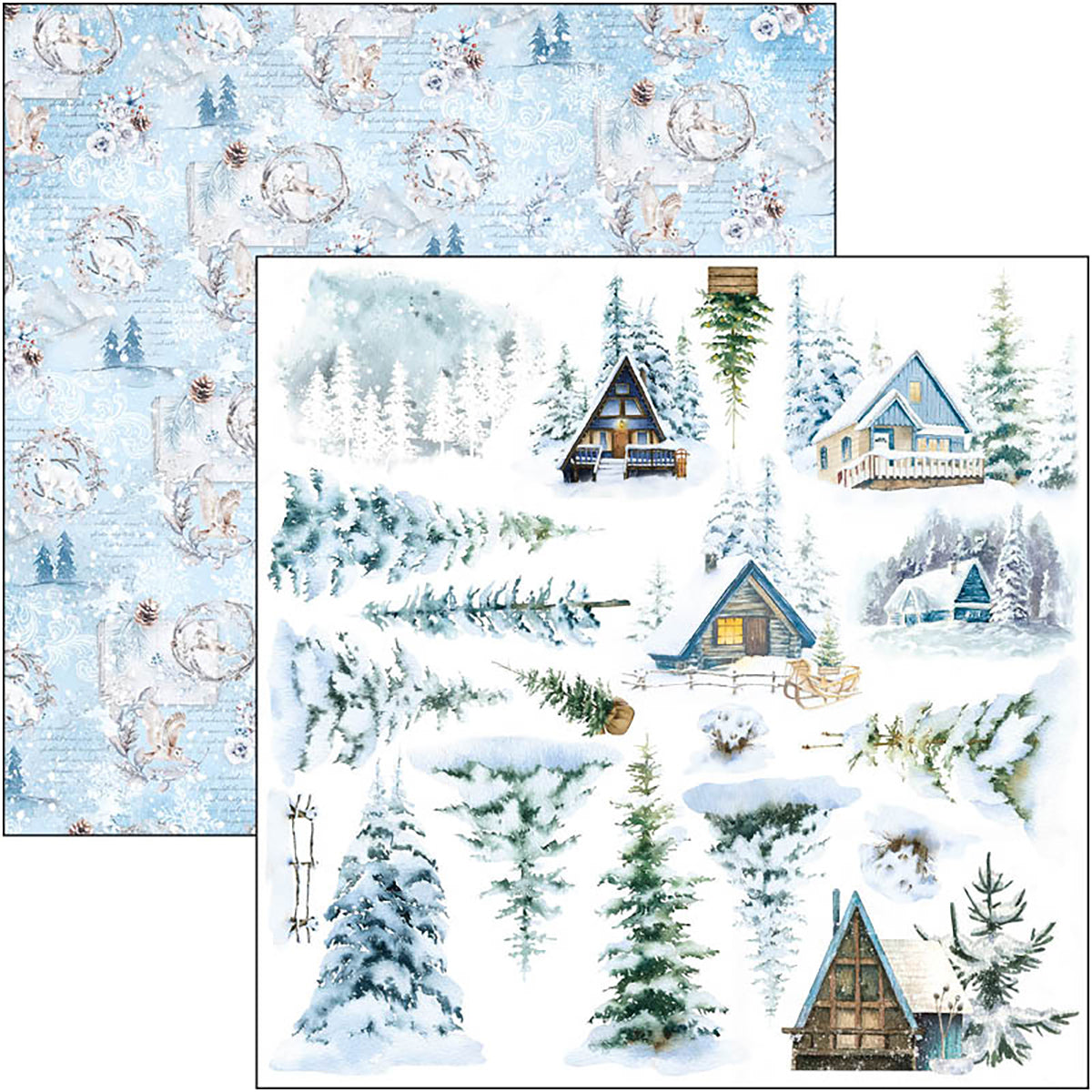 Ciao Bella Winter Journey Fussy Cut Pad 6"x6" 24/Pkg