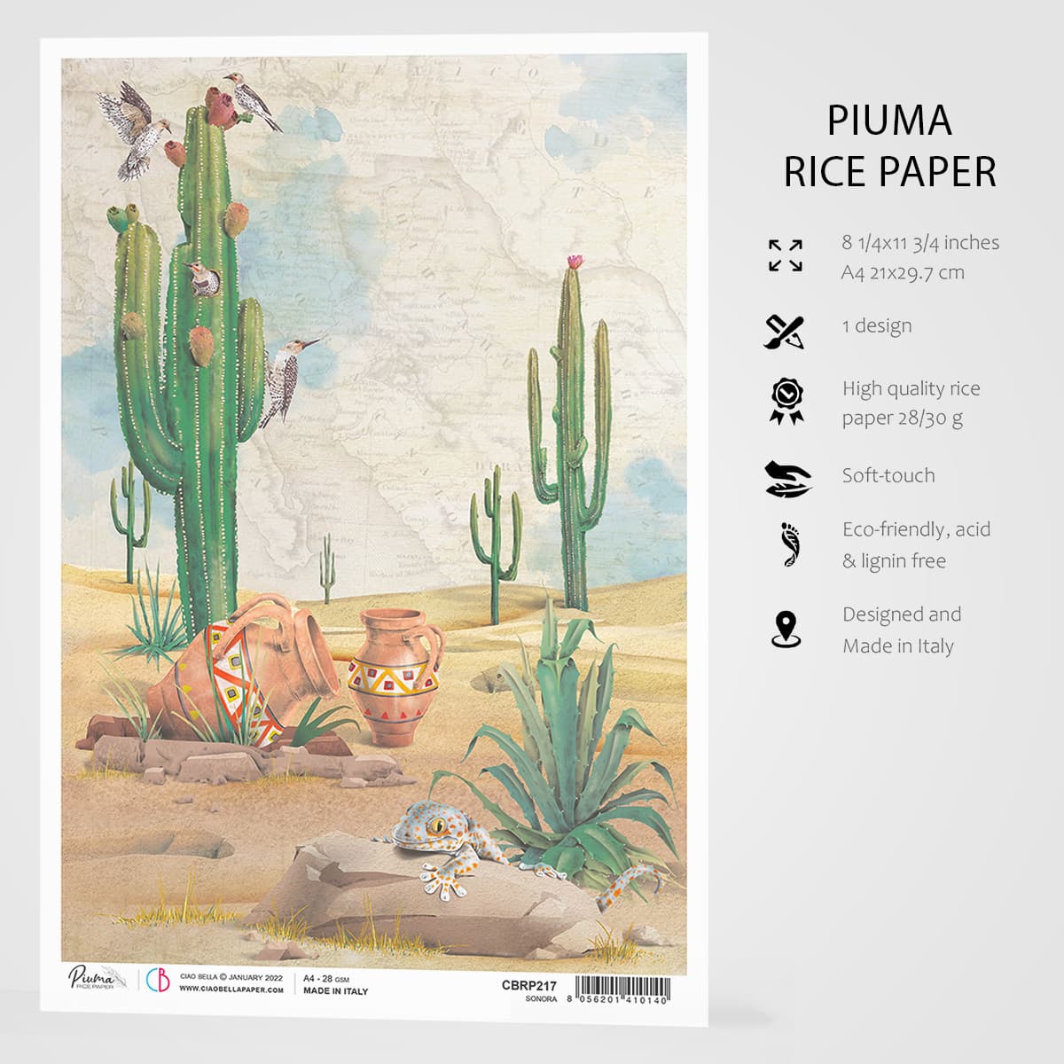 Ciao Bella Rice Paper A4 Sonora