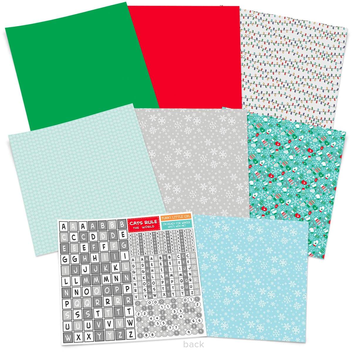 Ciao Bella Zoe & Ziggy Patterns Pad 12"x12" 8/Pkg