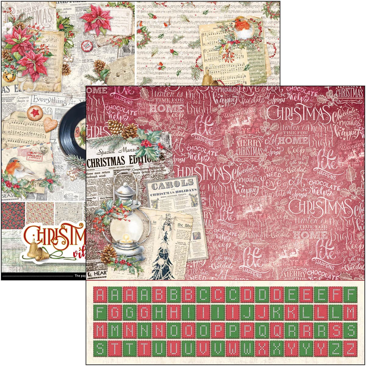 Christmas Vibes Pad 12x12 8/Pkg