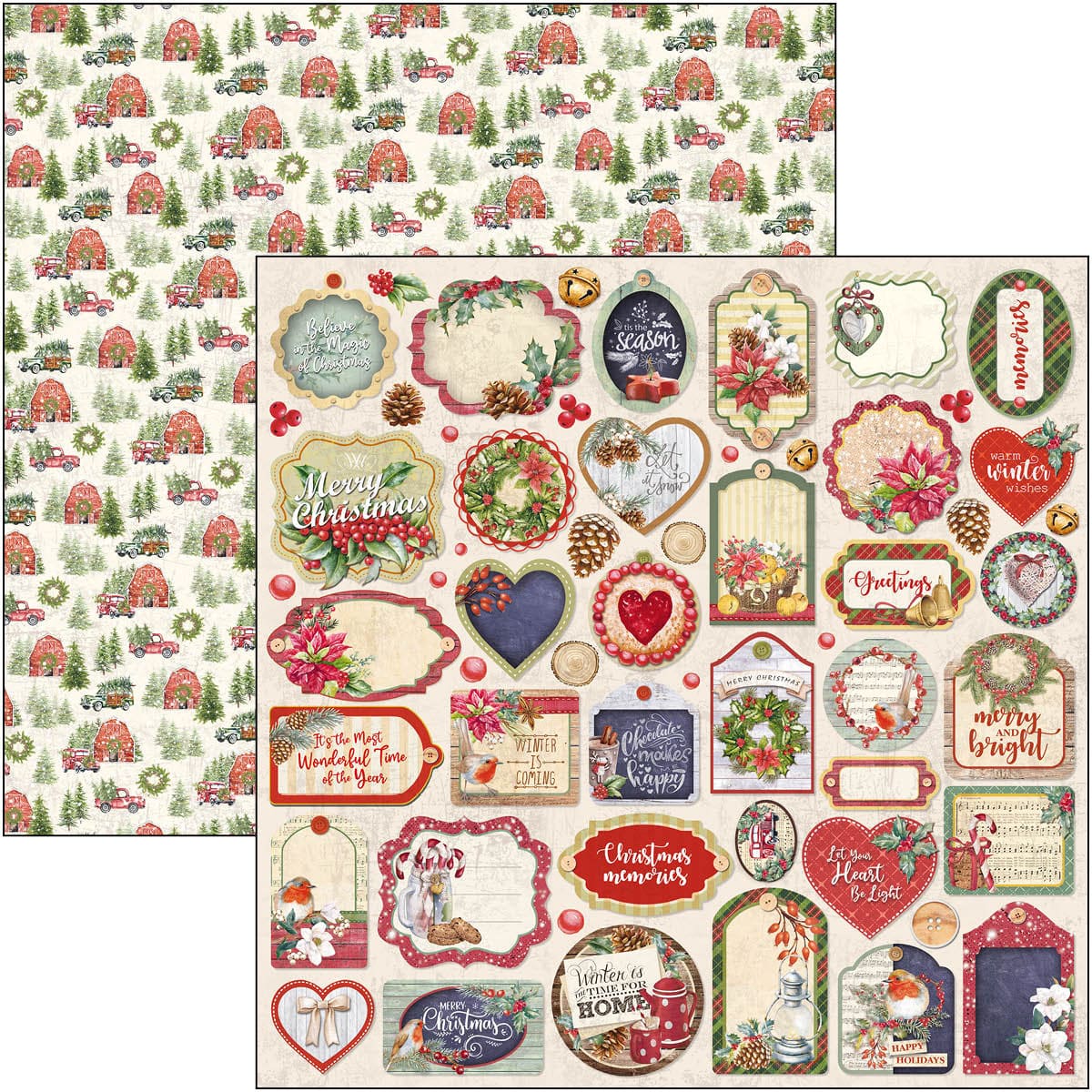 Christmas Vibes Pad 12x12 8/Pkg