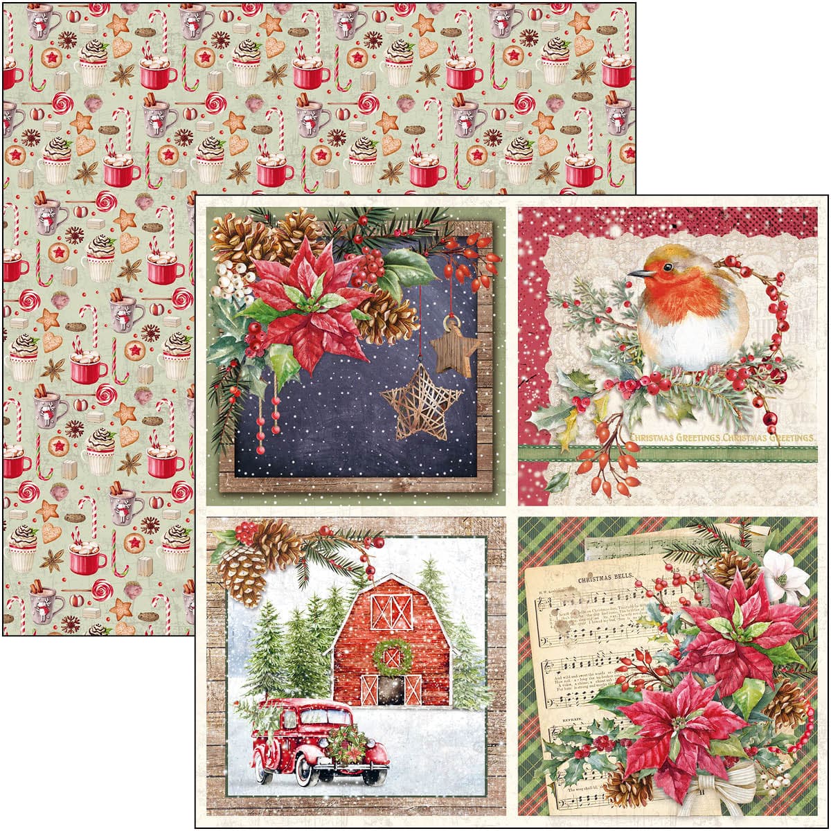 Christmas Vibes Pad 12x12 8/Pkg