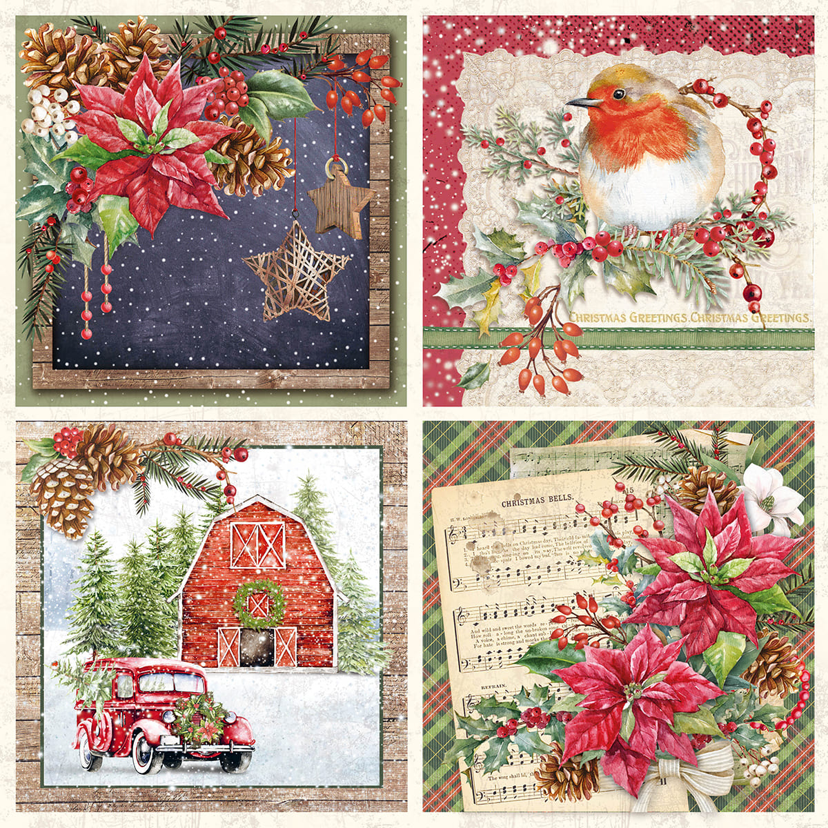 Christmas Vibes Pad 12x12 8/Pkg