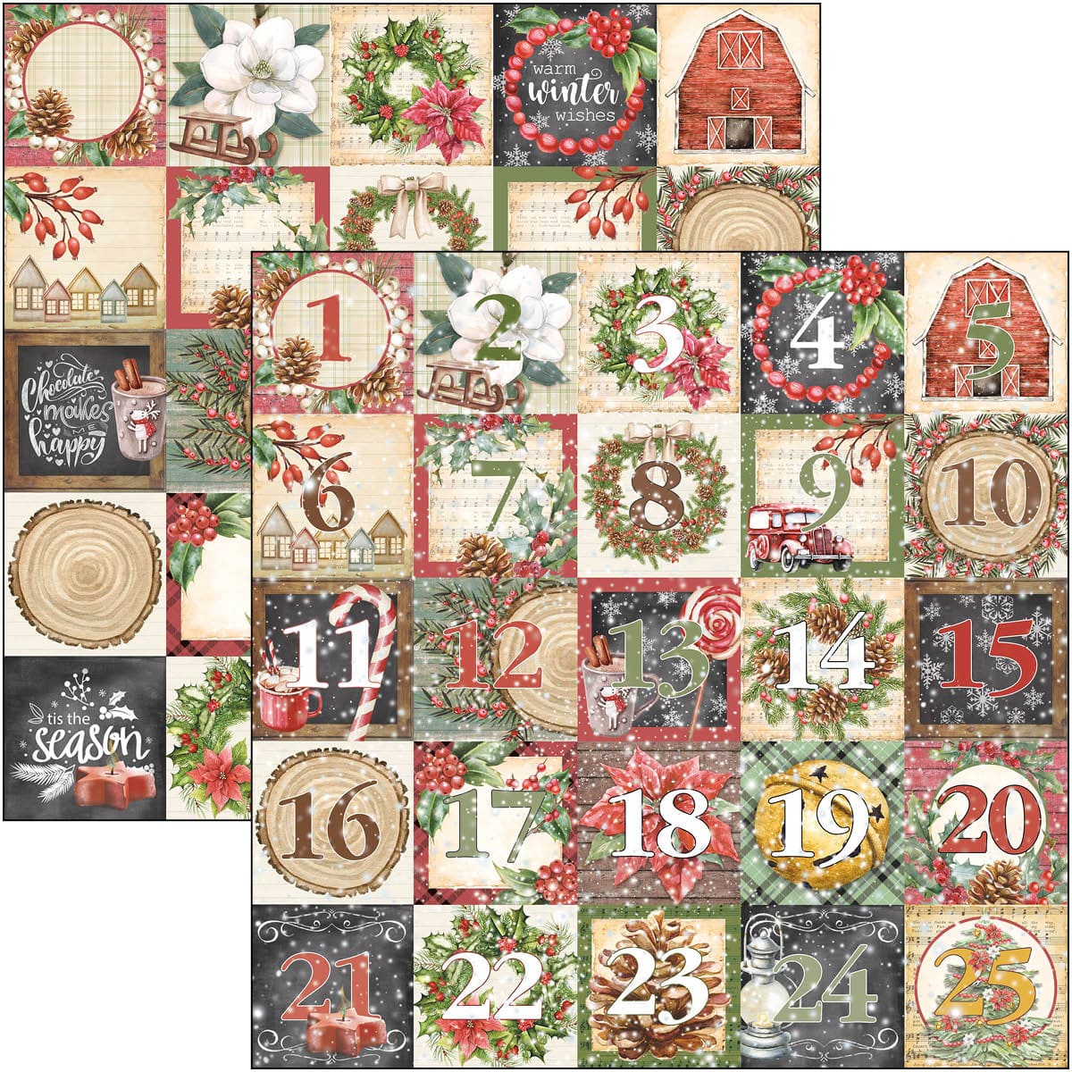 Christmas Vibes Pad 12x12 8/Pkg