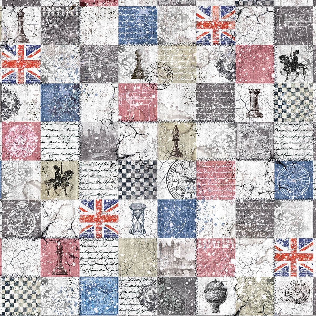 London's Calling Patterns Pad 12x12 8/Pkg + 1 Free deluxe sheet