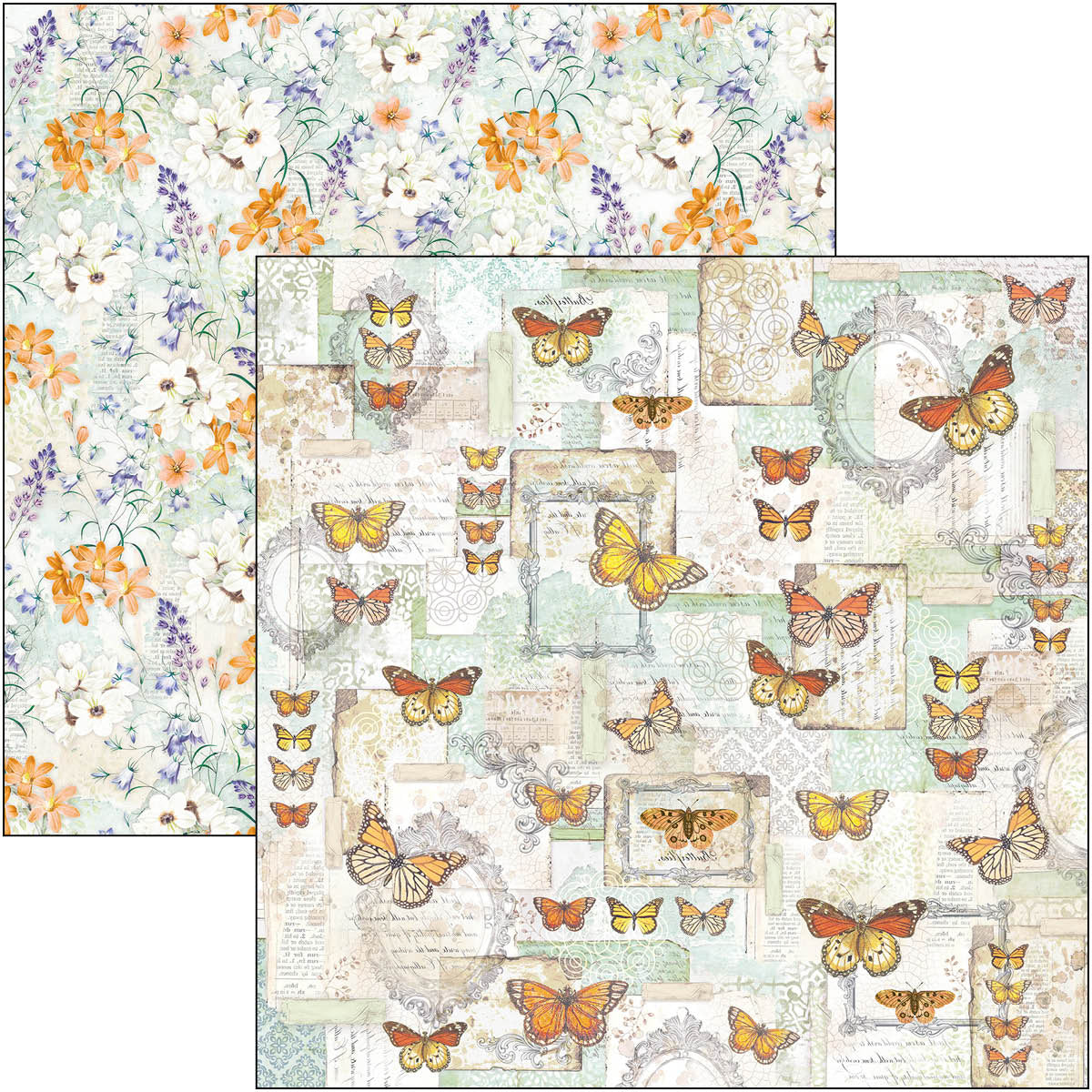 Ciao Bella Enchanted Land Patterns Pad 12"x12" 8/Pkg