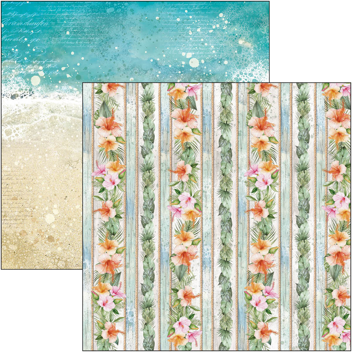 Ciao Bella Summer Breeze Patterns Pad 12"x12" 8/Pkg