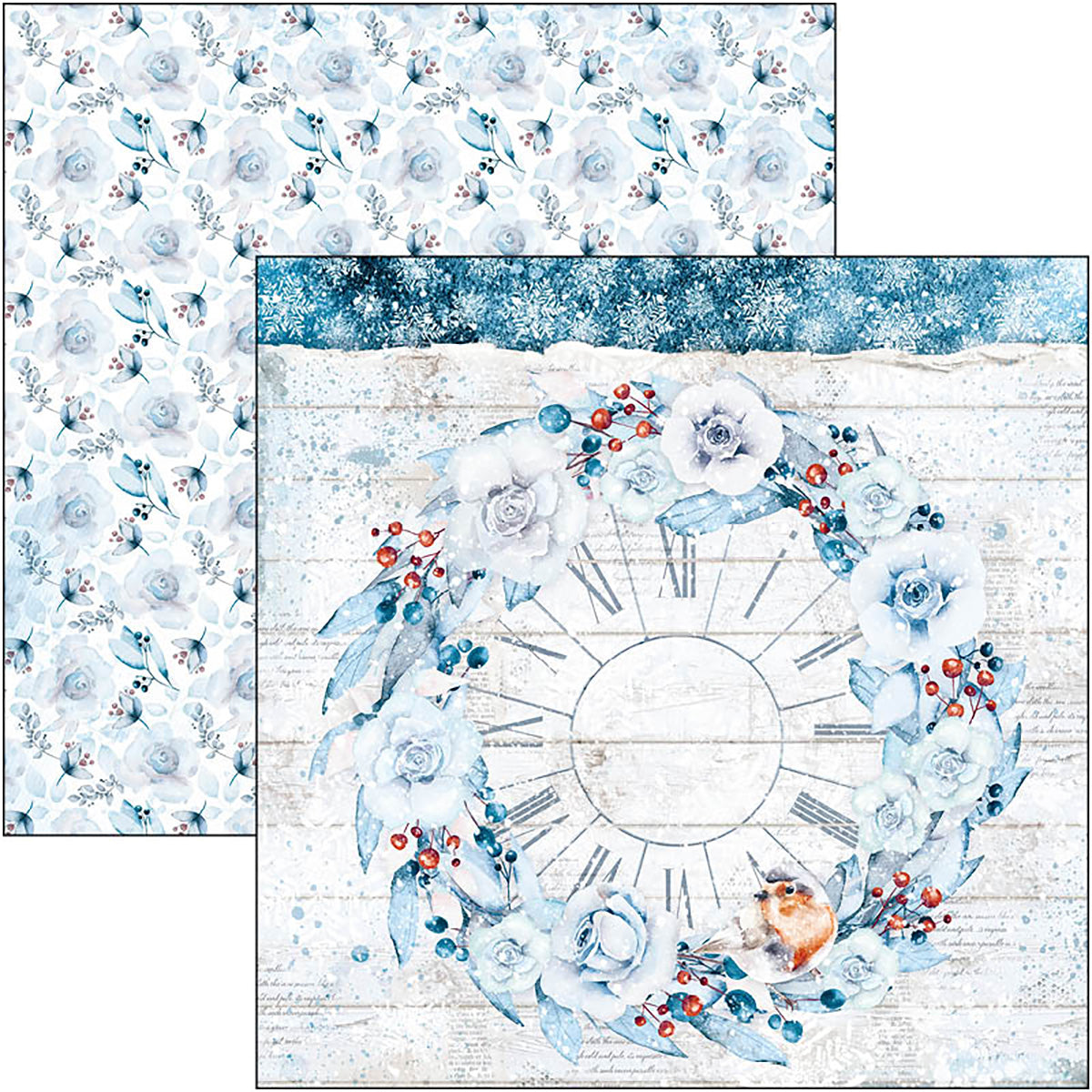 Ciao Bella Winter Journey Patterns Pad 12"x12" 8/Pkg