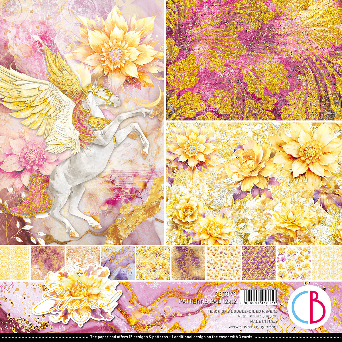 Ethereal Patterns Pad 12x12 8/Pkg