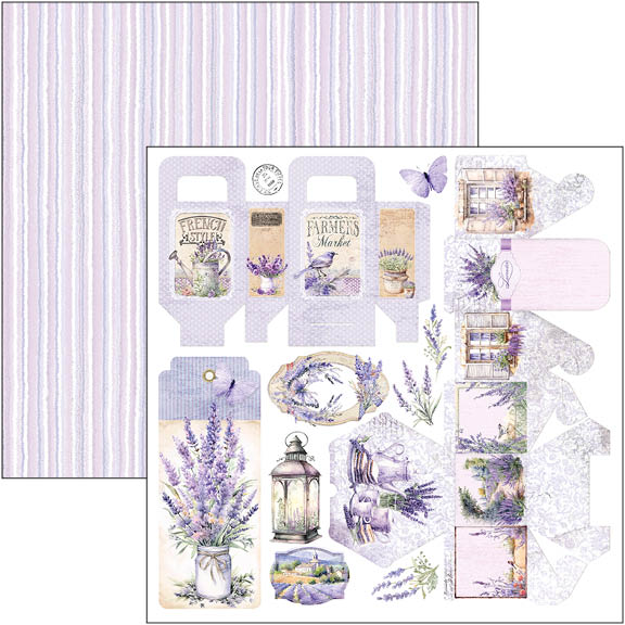 Morning In Provence Patterns Pad 12"x12" 8/Pkg