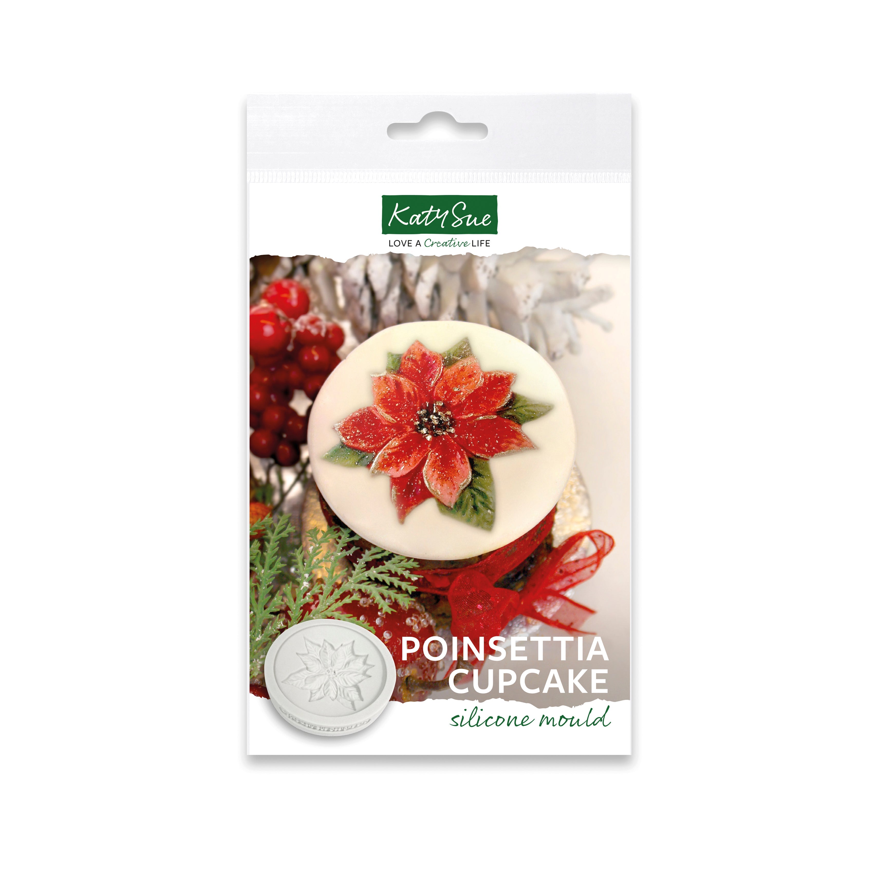 Poinsettia Cupcake Silicone Mould