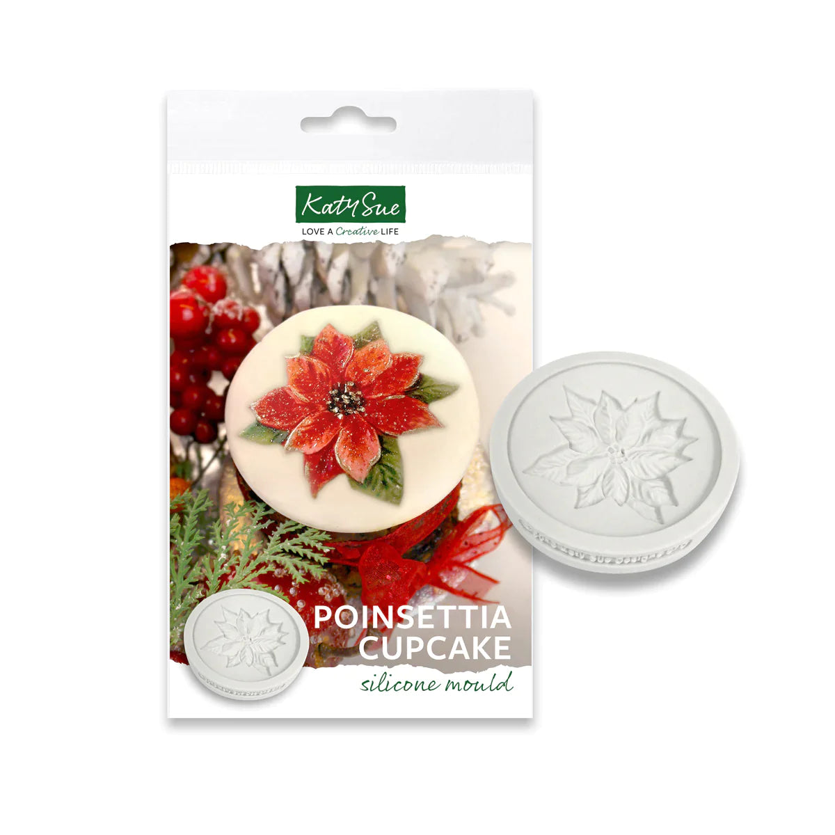 Poinsettia Cupcake Silicone Mould