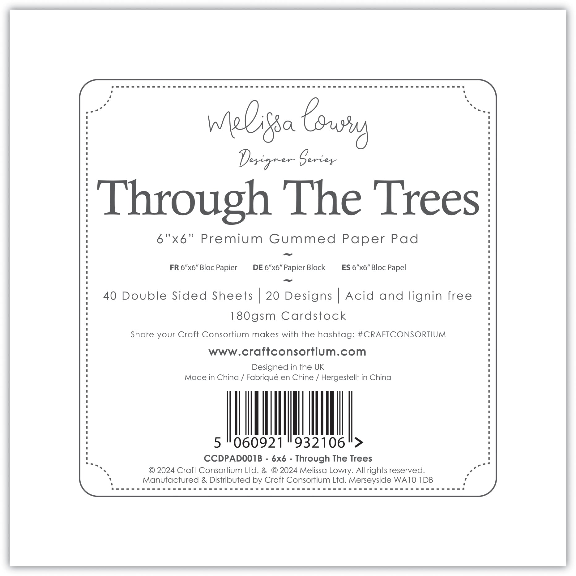 Craft Consortium - Through The Trees - 6x6