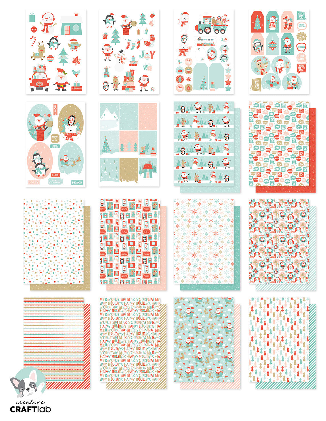 CCL DIY Block Santa Stop Here Essentials 297x210x9mm 32 SH nr.35