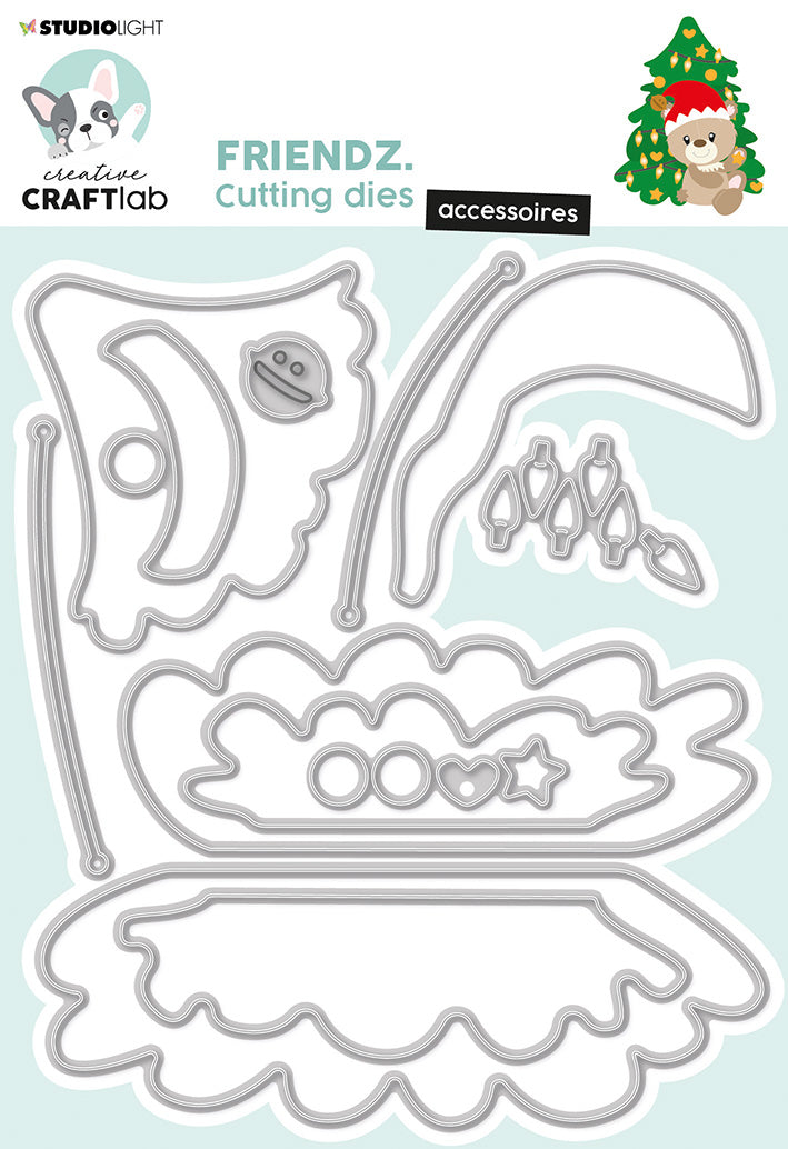 CCL Cutting Die Christmas Accessories Friendz 134x114x1mm 1 PC nr.420