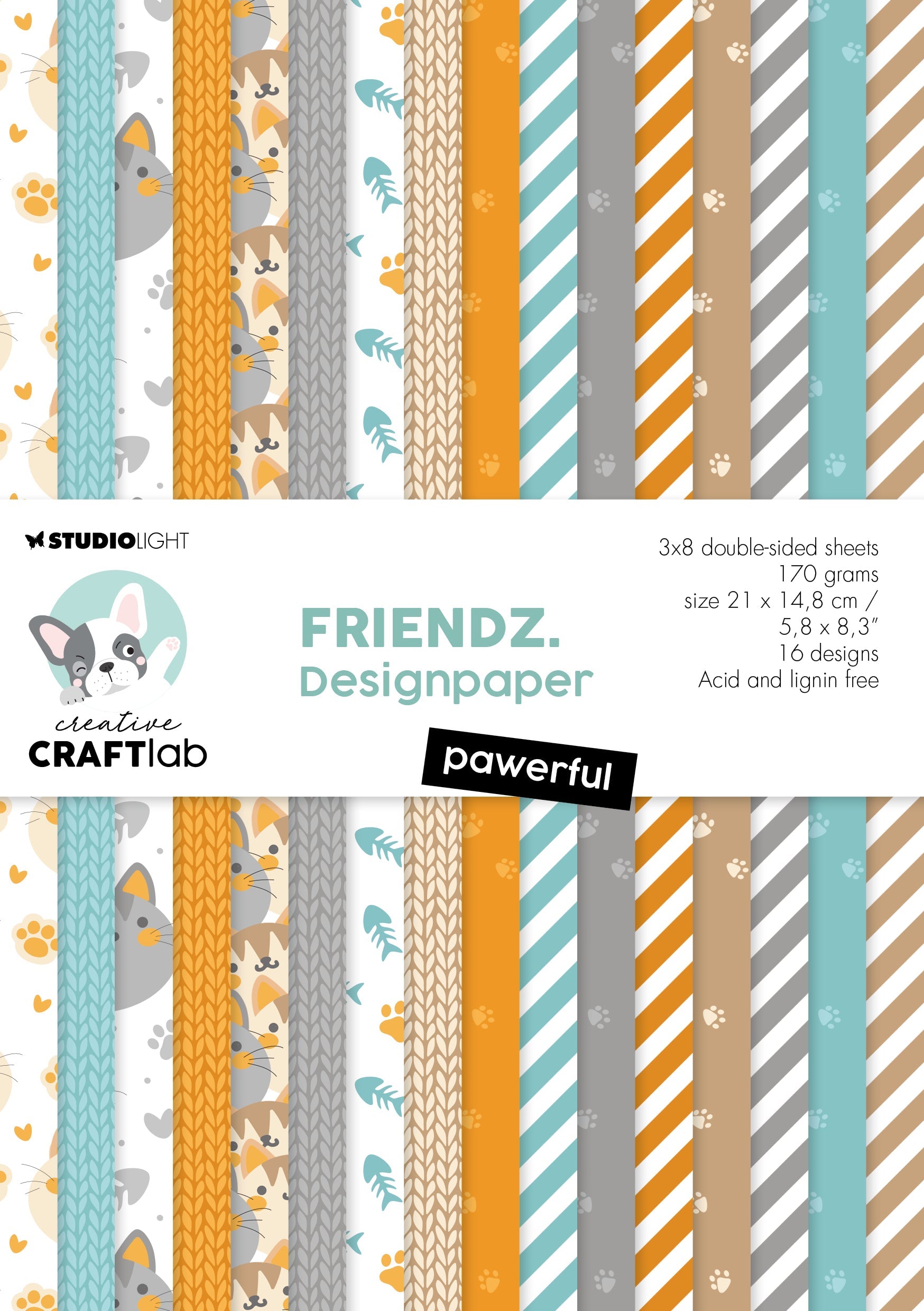 CCL Paper Pad Pawerful Friendz 210x148x9mm 24 SH nr.119