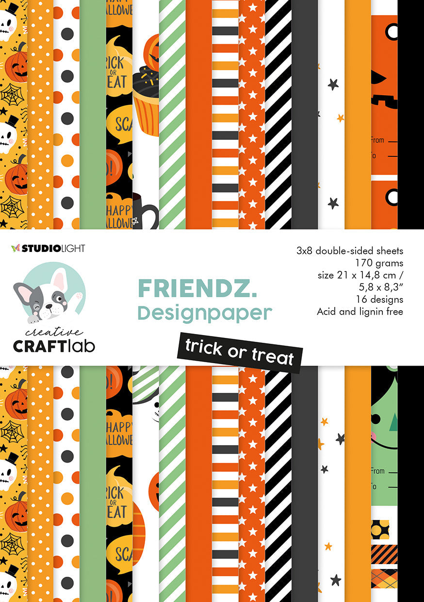 CCL Paperpad Trick Or Treat Friendz 210x148x6mm 24 SH nr.61