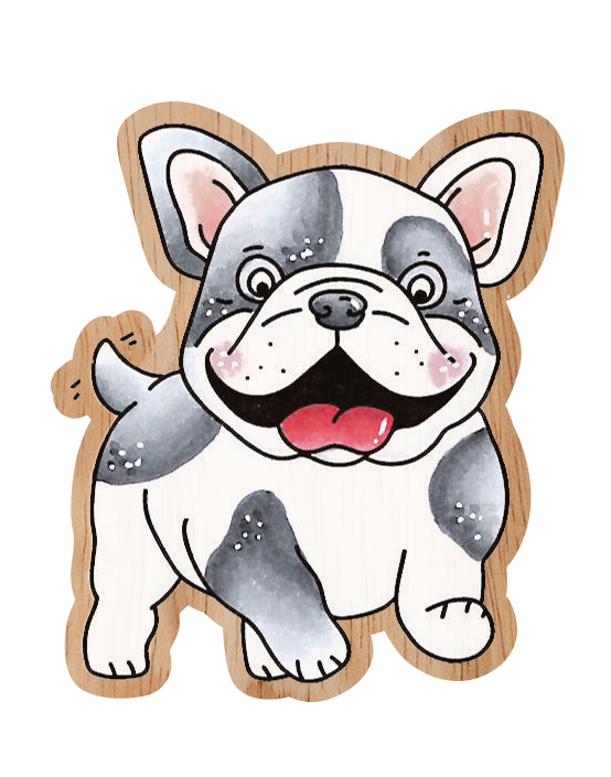 CCL Wooden Stamp Buddy Friendz 54x64x13mm 1 PC nr.570