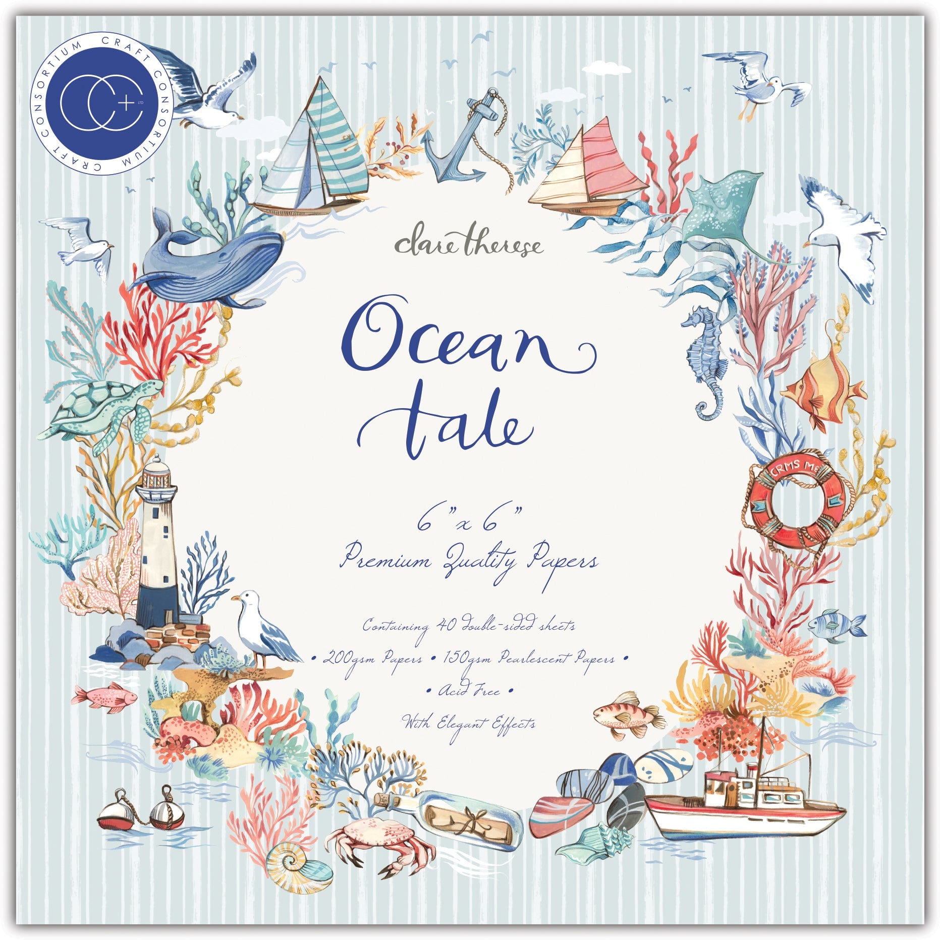 Craft Consortium Ocean Tale - 6x6 Paper Pad