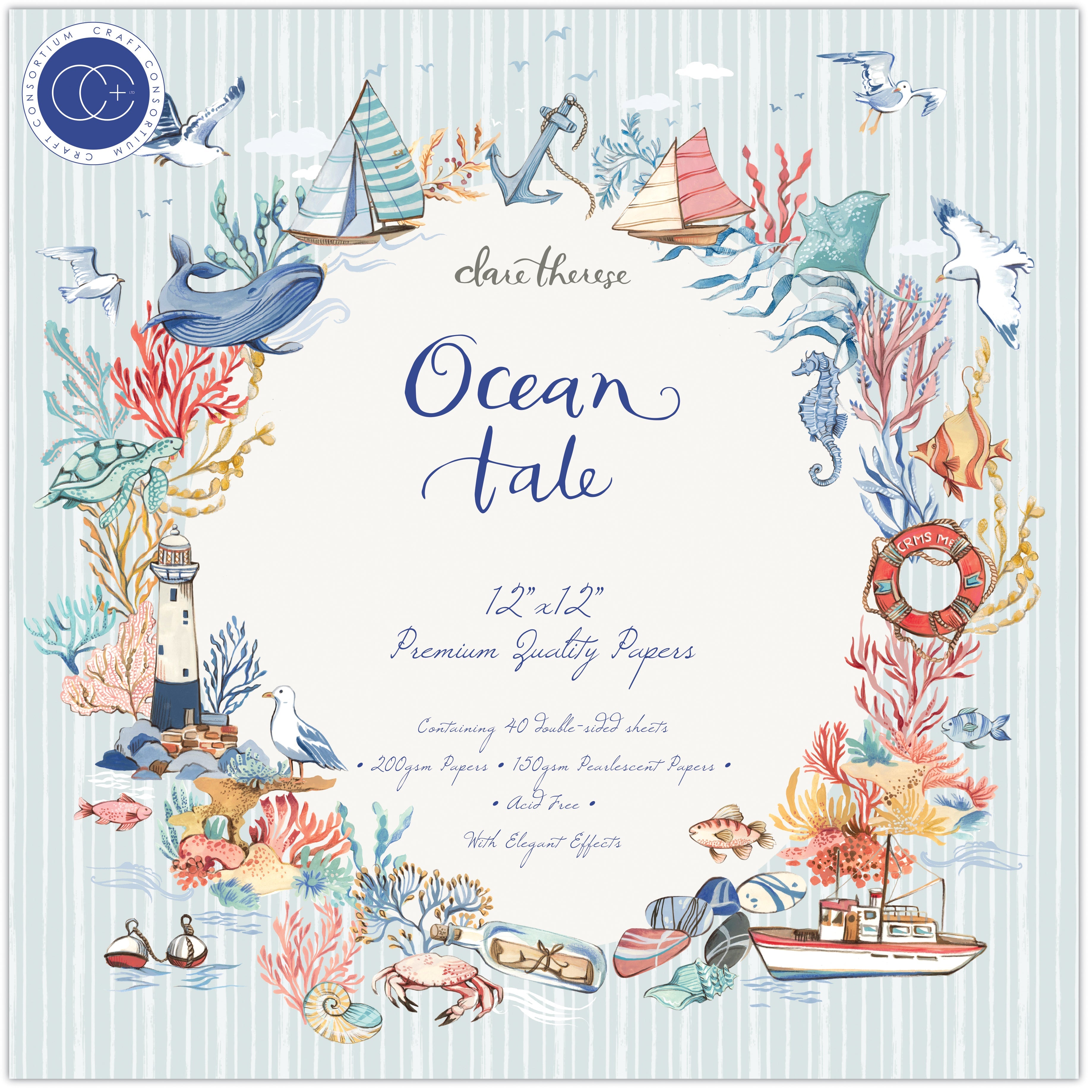 Craft Consortium Ocean Tale - 12x12 Paper Pad