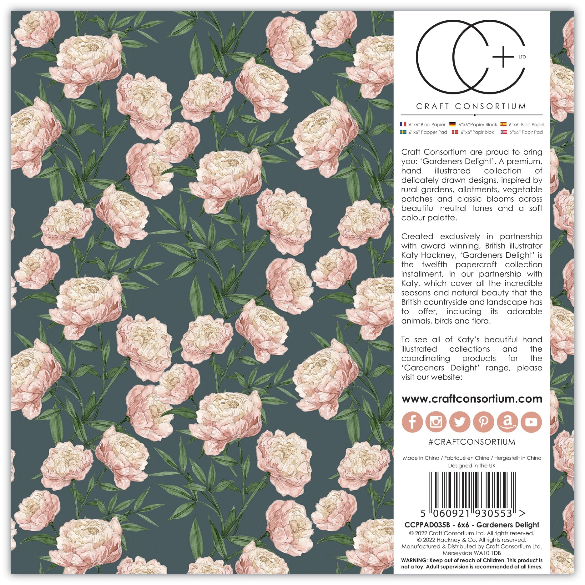 Craft Consortium Gardeners Delight - 6x6 Pad