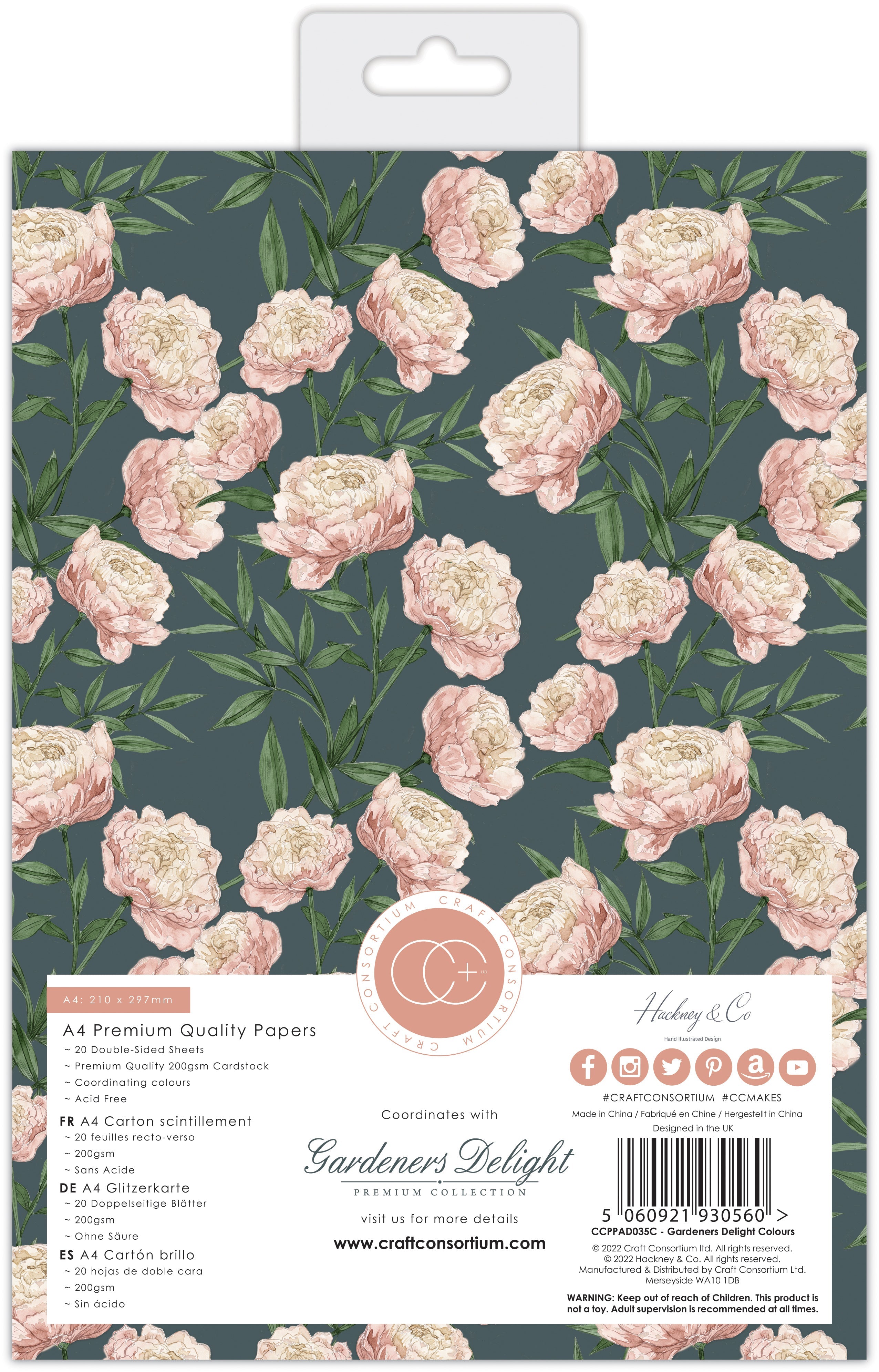 Craft Consortium Gardeners Delight - A4 Pad