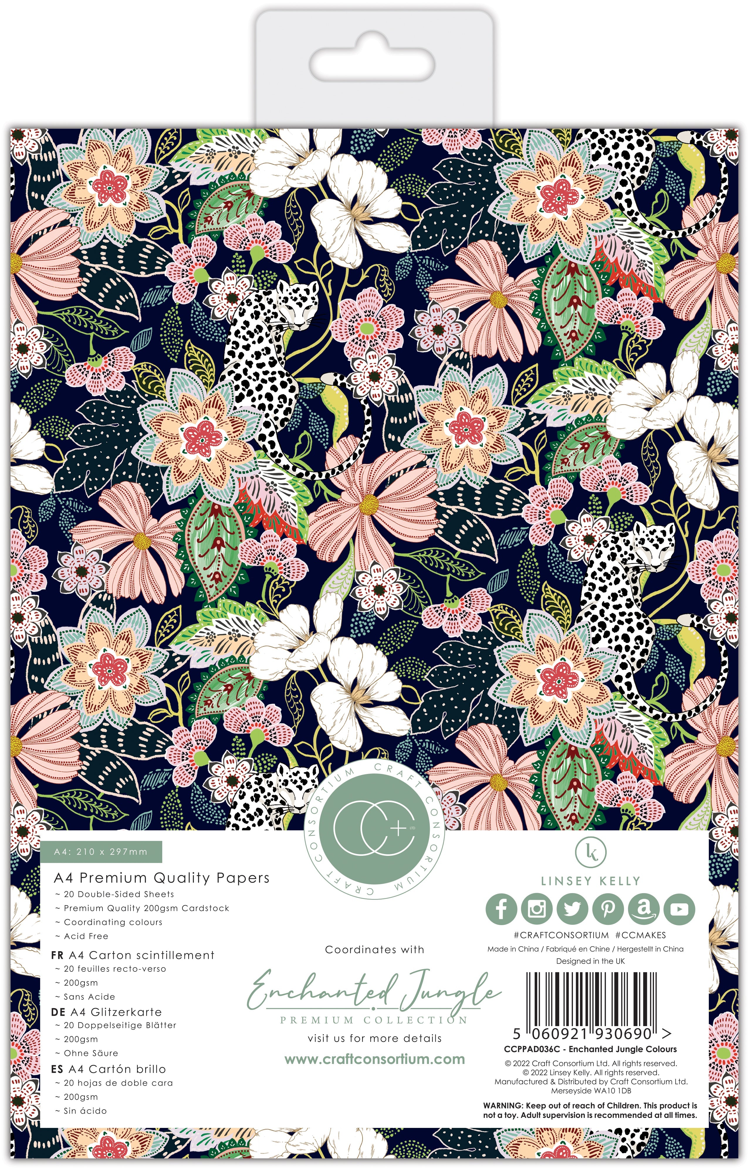 Craft Consortium Enchanted Jungle - A4 Paper Pad