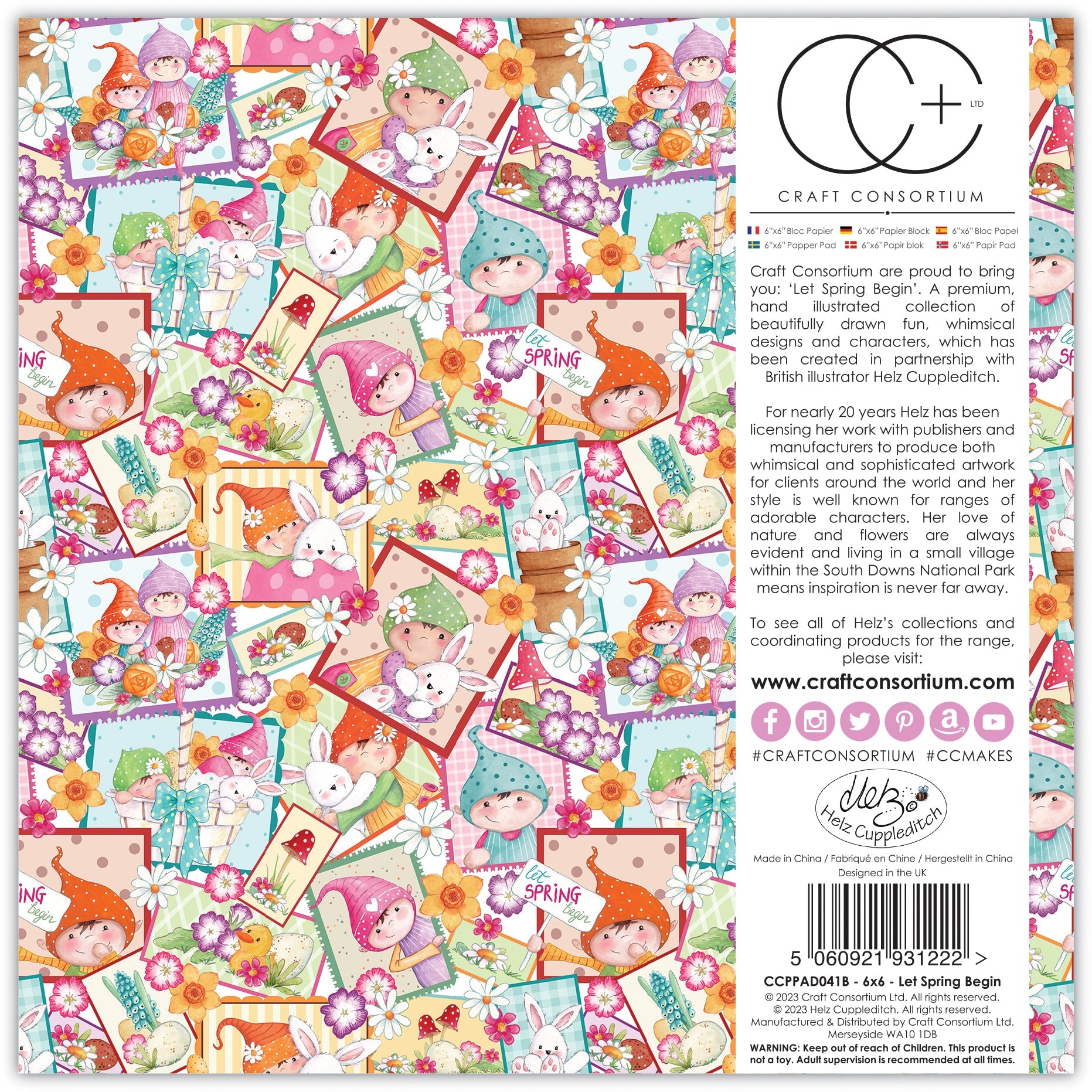 Craft Consortium Let Spring Begin - 6x6 Paper Pad