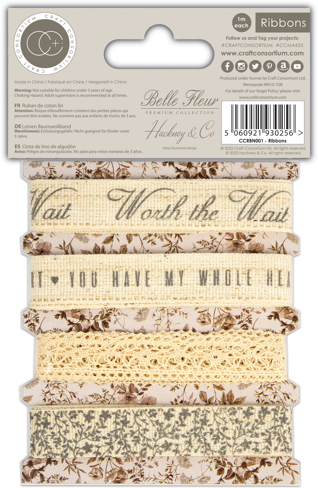 Craft Consortium Belle Fleur - Lace Ribbons